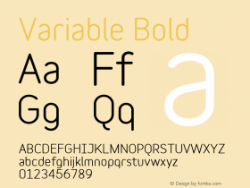 Variable Bold Version 2.003;PS 002.003;hotconv 1.0.70;makeotf.lib2.5.58329;com.myfonts.easy.madtype.variable.bold.wfkit2.version.4bYh图片样张