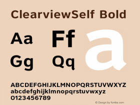 ClearviewSelf Bold 1.0图片样张