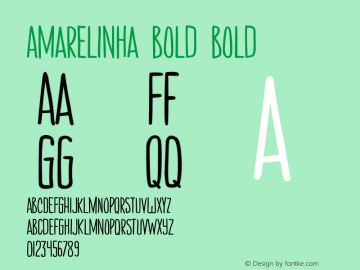 Amarelinha Bold Bold Version 001.000图片样张