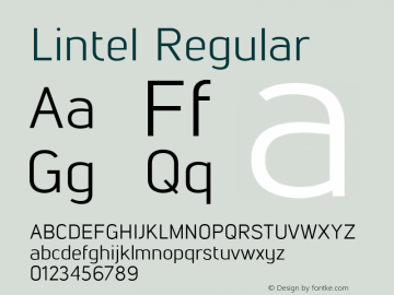 Lintel Regular Version 1.001;PS 001.001;hotconv 1.0.70;makeotf.lib2.5.58329;com.myfonts.easy.northernblock.lintel.regular.wfkit2.version.469i Font Sample