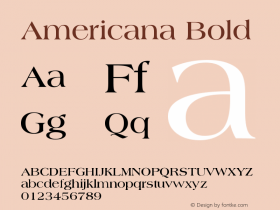 Americana Bold Version 003.001图片样张