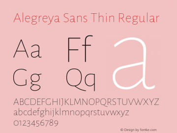 Alegreya Sans Thin Regular Version 1.000;PS 001.000;hotconv 1.0.70;makeotf.lib2.5.58329 DEVELOPMENT Font Sample