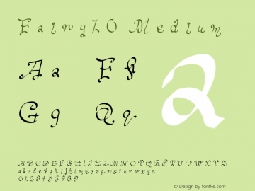 Fairy10 Medium Version 001.000 Font Sample