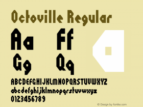 Octoville Regular OTF 3.000;PS 001.001;Core 1.0.29图片样张