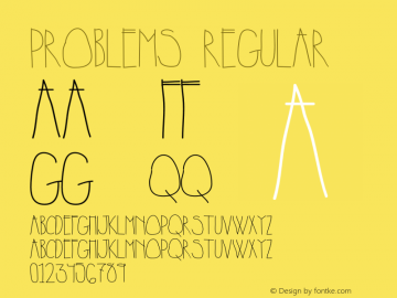 Problems Regular Version 1.000;PS 001.001;hotconv 1.0.56图片样张