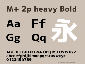 M+ 2p heavy Bold Version 1.059.20150529图片样张