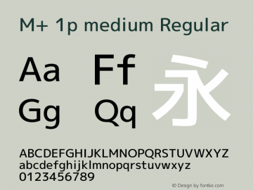 M+ 1p medium Regular Version 1.048图片样张