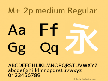 M+ 2p medium Regular Version 1.060图片样张