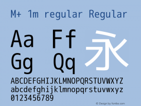 M+ 1m regular Regular Version 1.048图片样张