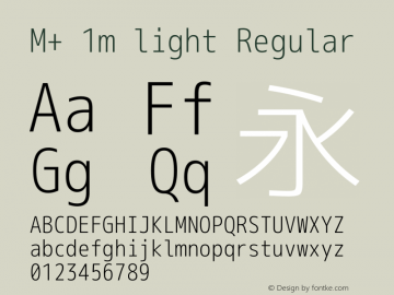 M+ 1m light Regular Version 1.048图片样张