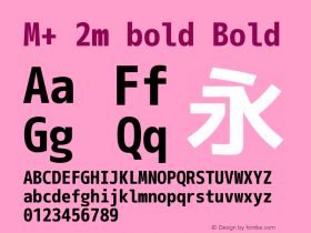 M+ 2m bold Bold Version 1.059.20150529图片样张