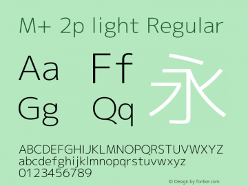 M+ 2p light Regular Version 1.059.20150110图片样张