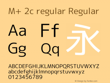 M+ 2c regular Regular Version 1.059.20150110图片样张