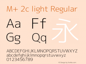 M+ 2c light Regular Version 1.059.20150110图片样张