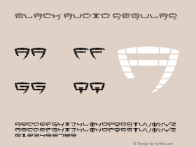 Black Audio Regular Version 1.00 December 12, 2010, initial release Font Sample