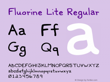 Fluorine Lite Regular Version 1.1图片样张