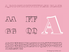 a_BodoniOrtoTitulSh Black 01.01 Font Sample