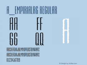 a_EmpirialRg Regular 001.002 Font Sample