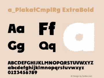 a_PlakatCmplRg ExtraBold 01.01图片样张