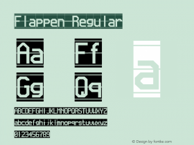 Flappen Regular Version 1.0 Font Sample