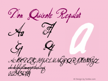 Don Quixote Regular Version 1.000图片样张