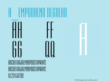 a_EmpirialNr Regular 001.002 Font Sample