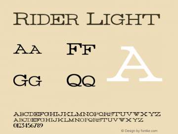 Rider Light Version 1.0 2011图片样张