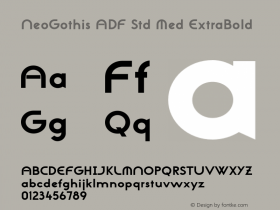 NeoGothis ADF Std Med ExtraBold Version 1.005;FFEdit图片样张