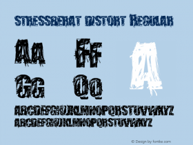 stressberat distort Regular Version 1.00 February 16, 2011, initial release图片样张