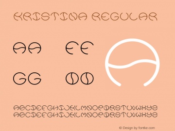 kristina Regular Version 1.00 February 21, 2011, initial release Font Sample