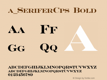 a_SeriferCps Bold 01.03 Font Sample