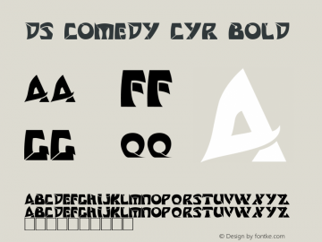 DS Comedy Cyr Bold ver. 002图片样张