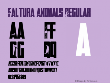 Faltura Animals Regular Version 001.000图片样张