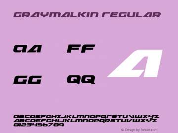 Graymalkin Regular 001.000图片样张