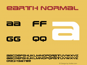 Earth Normal 1.0 Wed Sep 07 20:01:05 1994 Font Sample