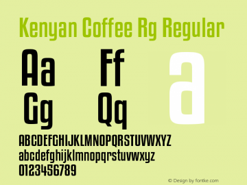 Kenyan Coffee Rg Regular Version 4.000图片样张
