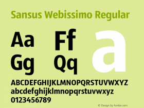Sansus Webissimo Regular 1.0图片样张