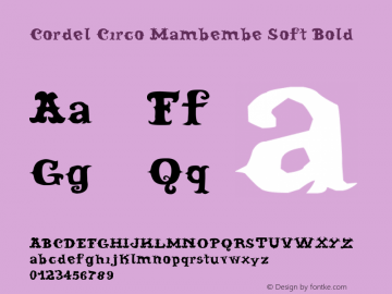 Cordel Circo Mambembe Soft Bold Version 2.37 April 21, 2011图片样张