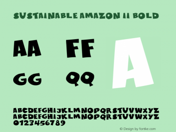 Sustainable Amazon II Bold Version 1.52 May 1, 2011图片样张