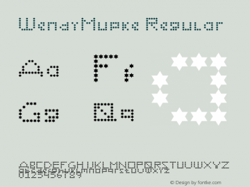 WendyMupke Regular Version 1.0 Font Sample