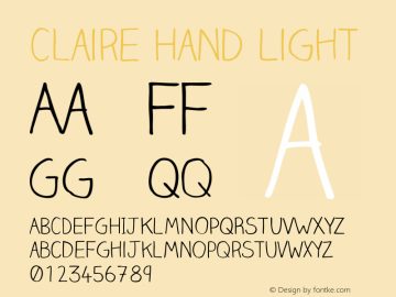 Claire Hand Light Version 001.001图片样张