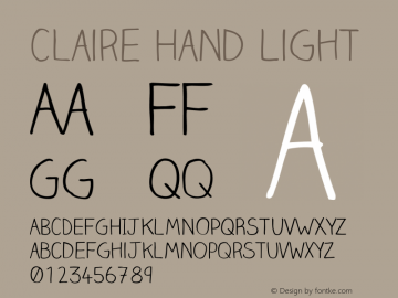 Claire Hand Light Version 001.001图片样张