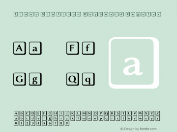 Linux Biolinum Keyboard Regular Version 0.6.1图片样张
