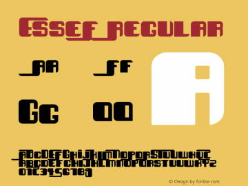 EsseF Regular Version 1.00 November 29, 2010, initial release图片样张