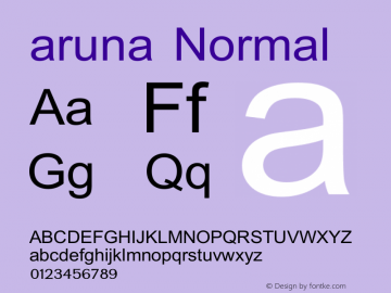 aruna Normal Version 10.03图片样张