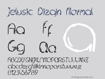 Jelusic Dizajn Normal Macromedia Fontographer 4.1 19.5.2011. Font Sample