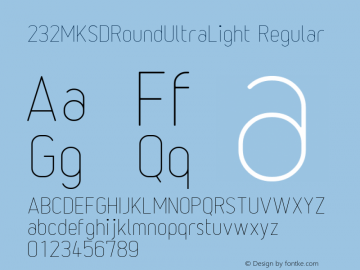 232MKSDRoundUltraLight Regular Macromedia Fontographer 4.1J 11.6.13图片样张