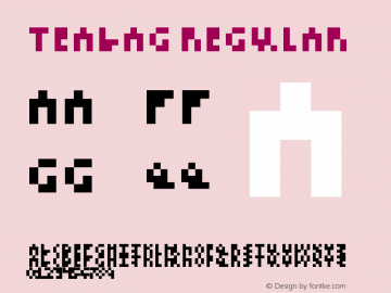 teabag Regular Version 1.0 Font Sample