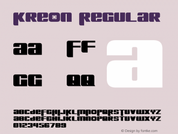 Kreon Regular Version 1.10 March 28, 2015 Font Sample