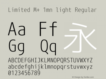 Limited M+ 1mn light Regular Version 1.059.20150110图片样张